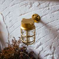 Brass industrial bulkhead outdoor modern led wall lamp