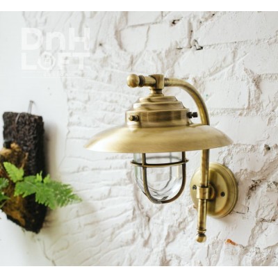 Classical light brass material elegant fancy classical brass wall lighting